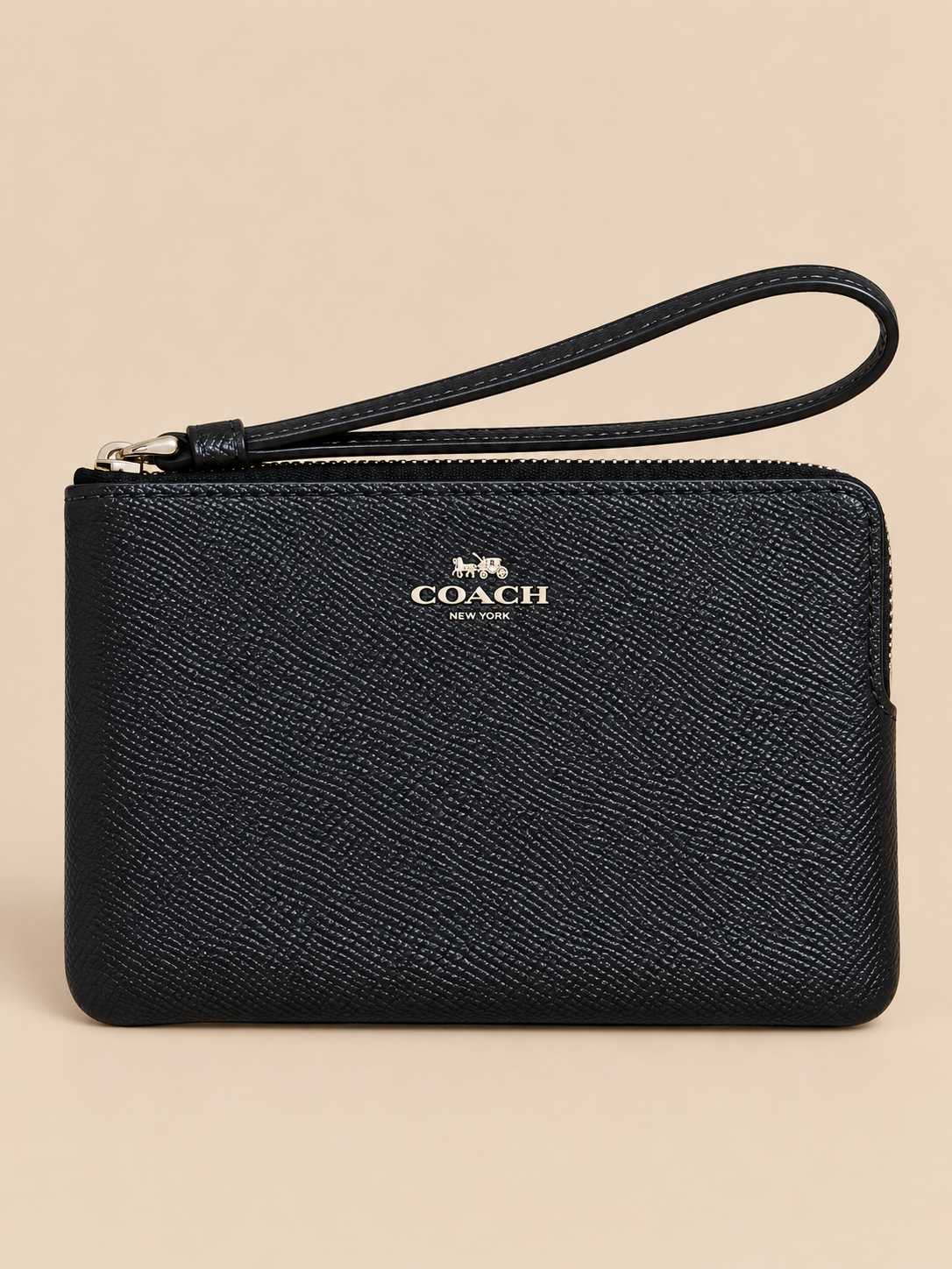 Cartera de Mano Coach Corner Zip Wristlet – Signature Canvas