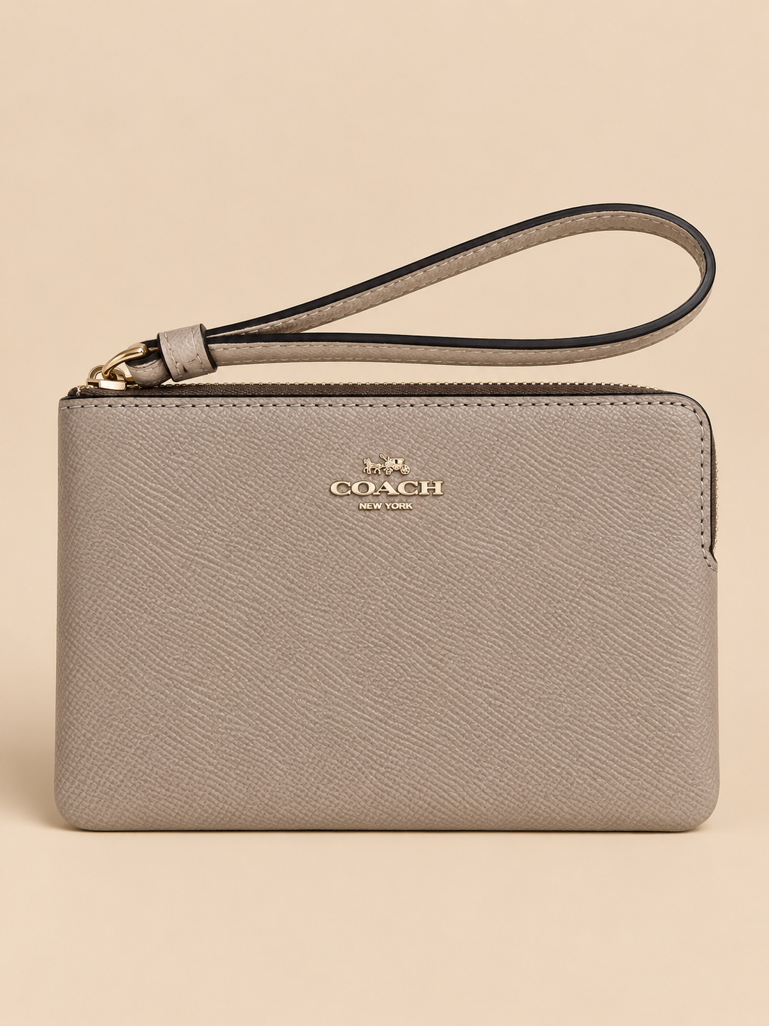 Cartera de Mano Coach Corner Zip Wristlet – Signature Canvas
