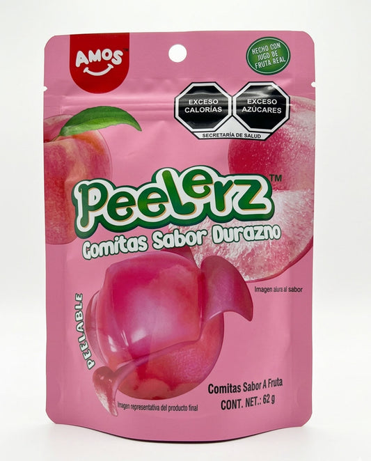 Amos Gomitas Peelerz Sabor Durazno 62 g