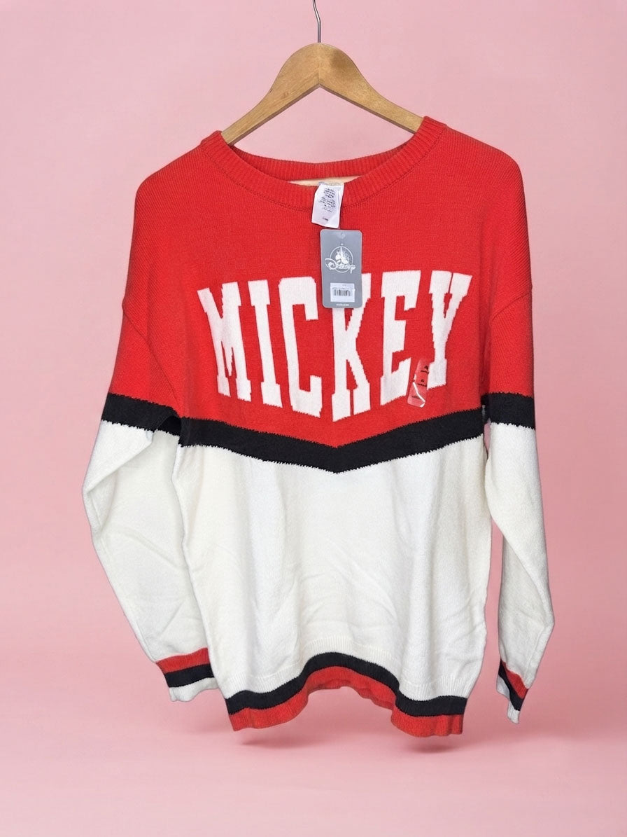 Sweater Disney Blanco y Rojo para Mujer Talla M