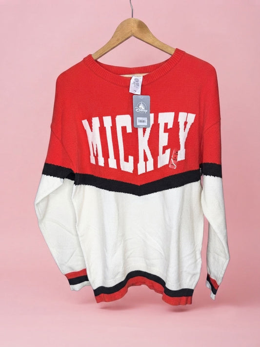 Sweater Disney Blanco y Rojo para Mujer Talla M