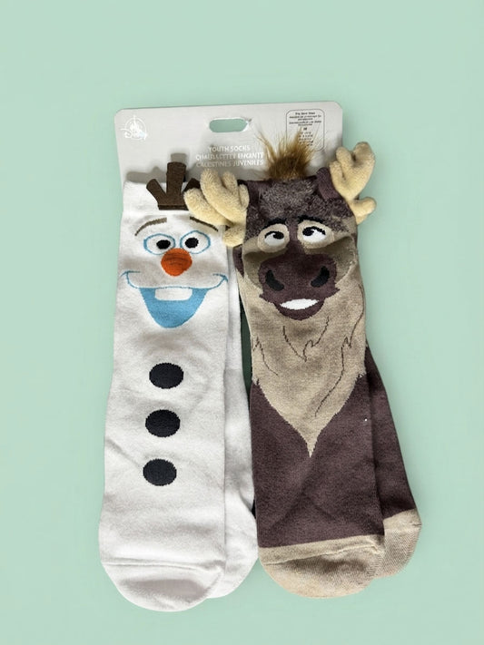 Calcetines Juveniles Disney, Olaf y Sven