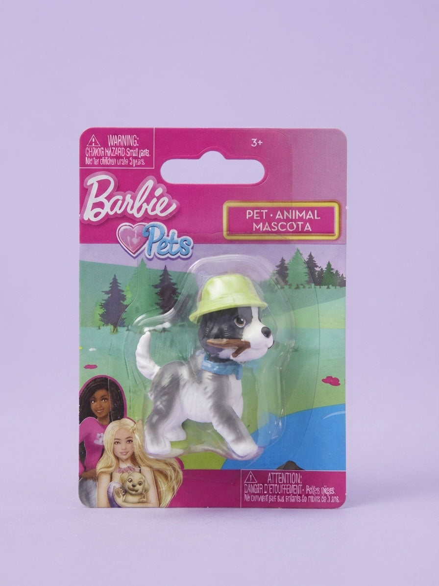 Mini Figura Barbie Pets sobrero verde