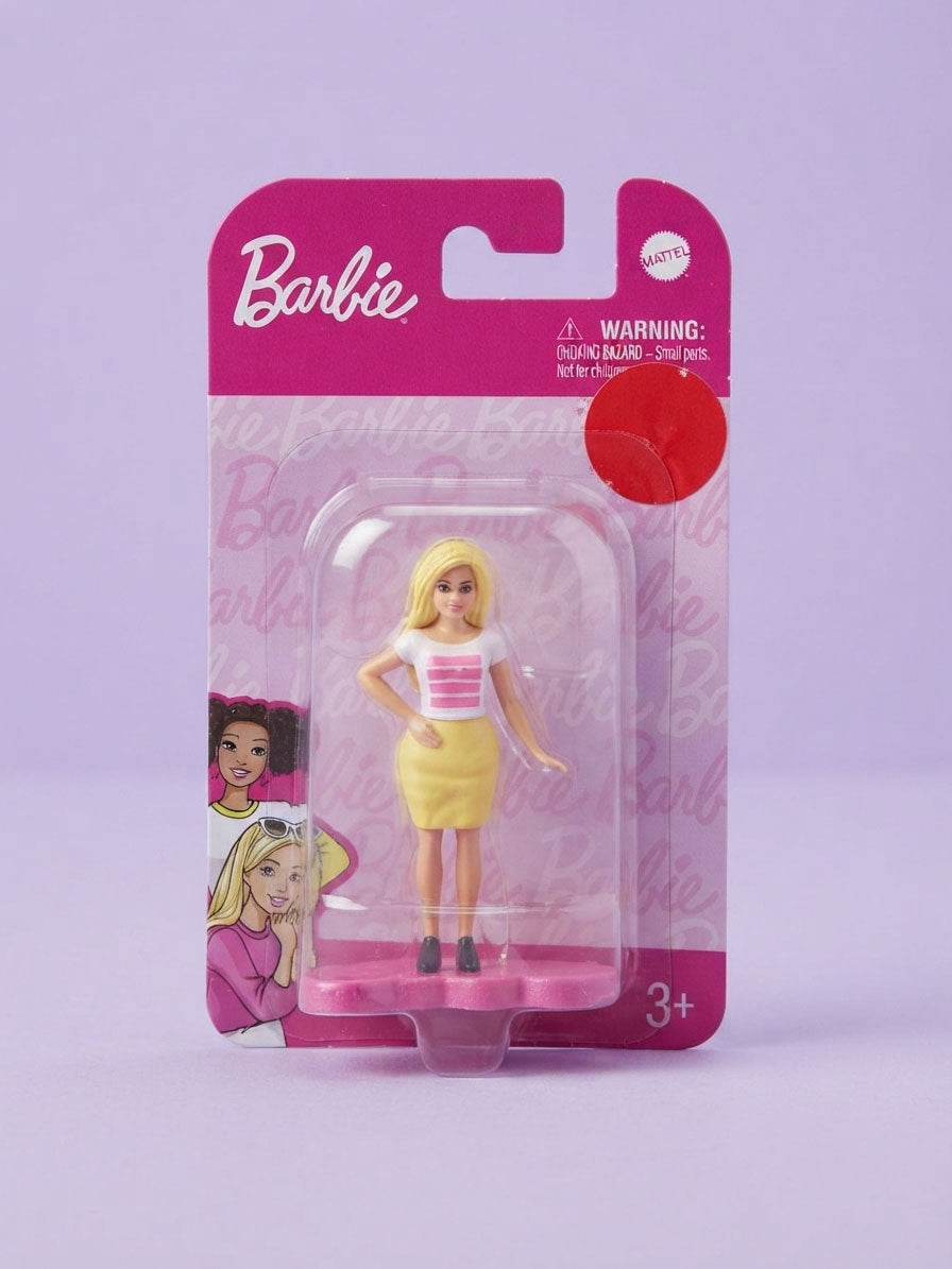 Mini Figura Barbie Falda Amarilla