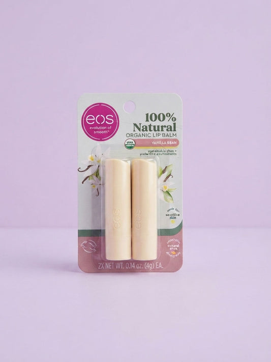 Bálsamo labial EOS con sabor a vainilla