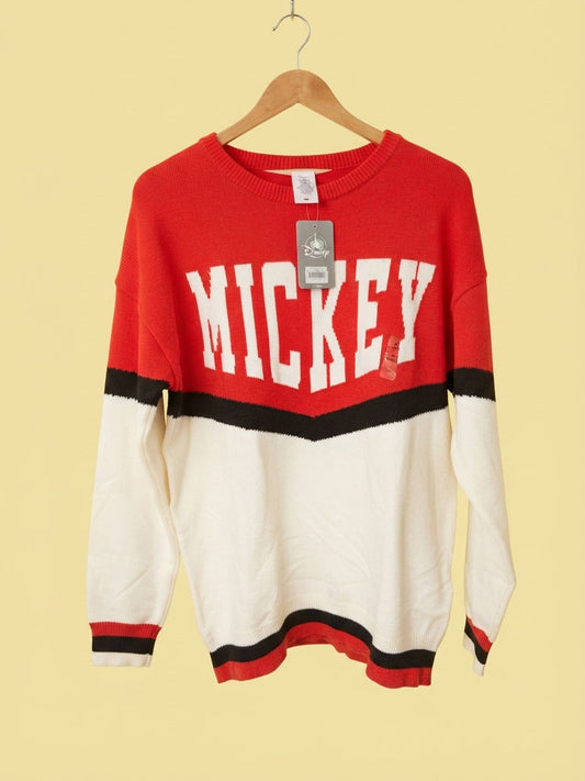 Sweater Disney Blanco y Rojo para Mujer Talla M