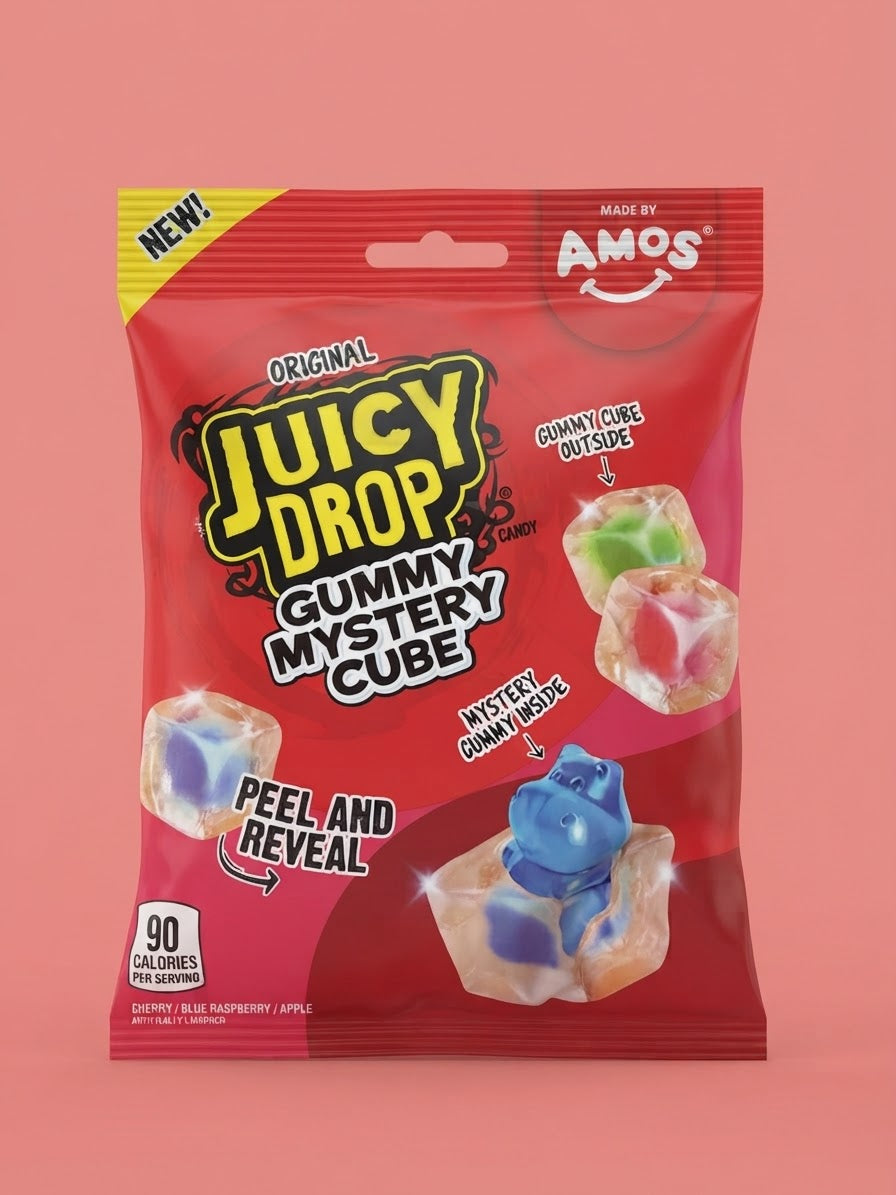 AMOS Juicy Drop Gummy Mystery Cube