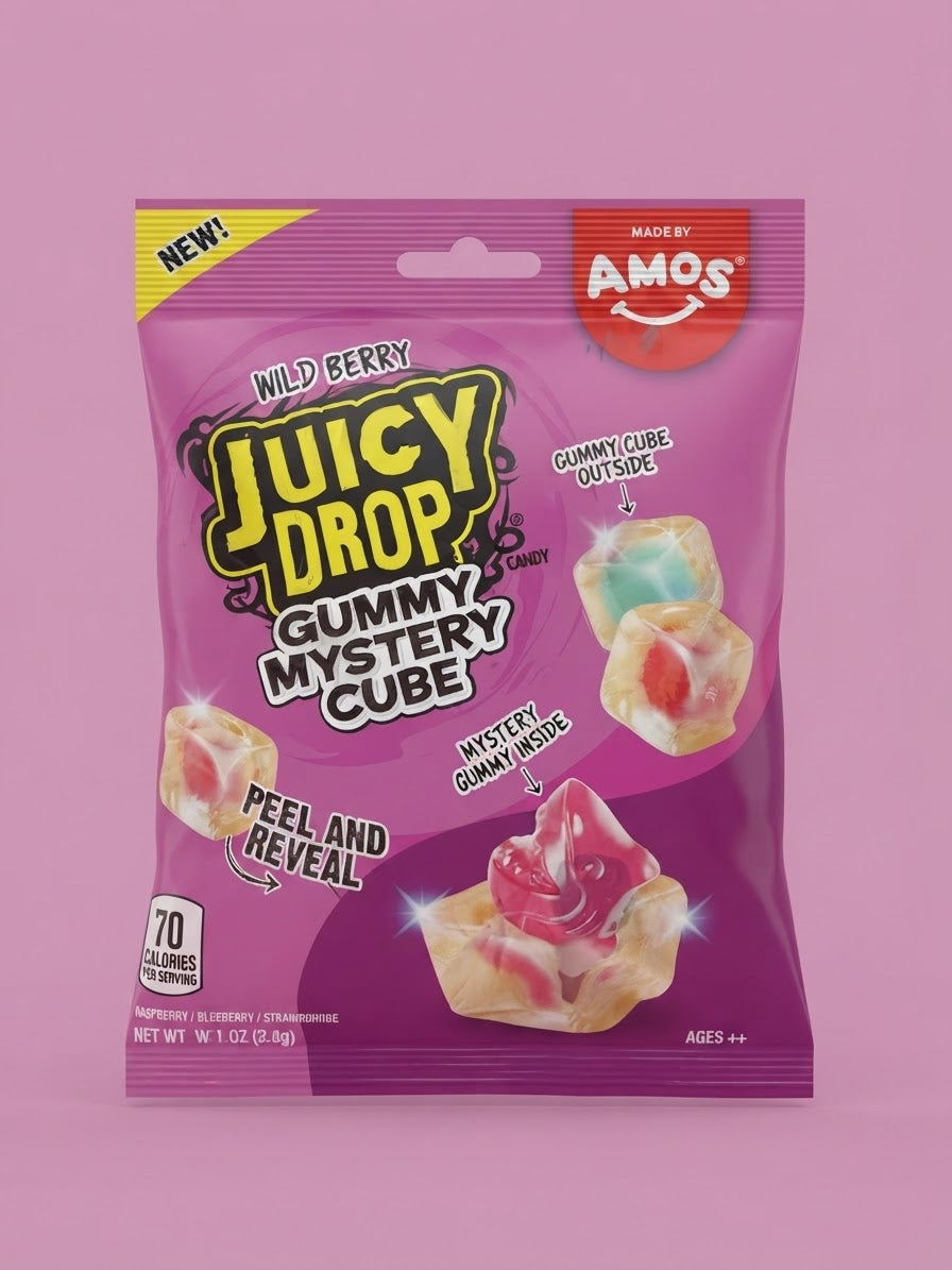 Juicy Drop Gummy Mystery Cube (Wild Berry)