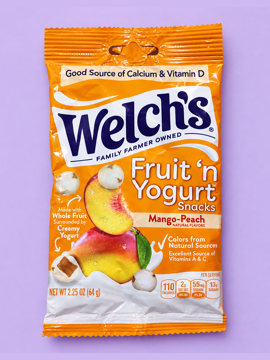 Bocadillos de Fruta con Yogur Welch's (Sabor Mango-Melocotón)