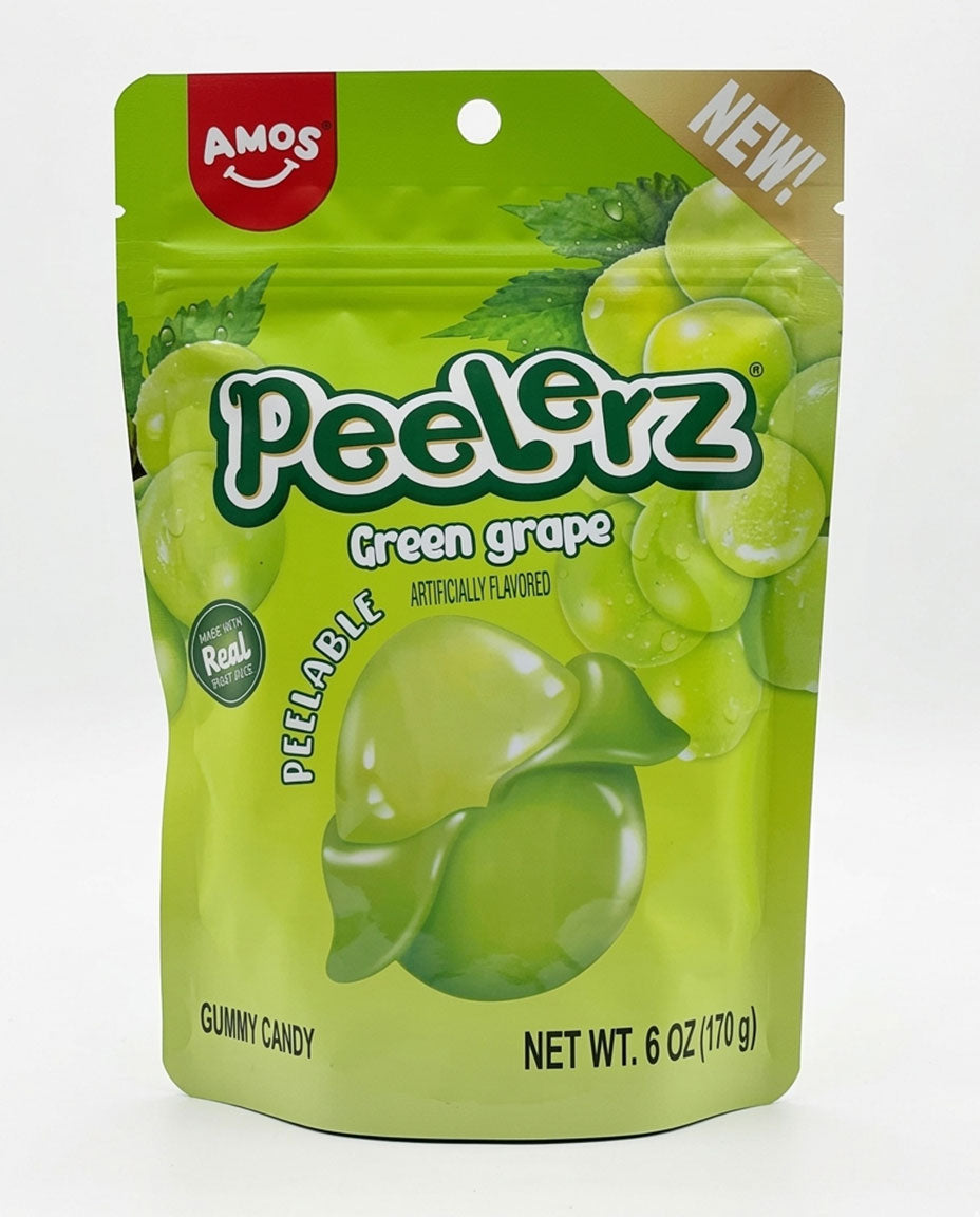 Amos Peelerz Gomitas Uva verde Pelables 170 g
