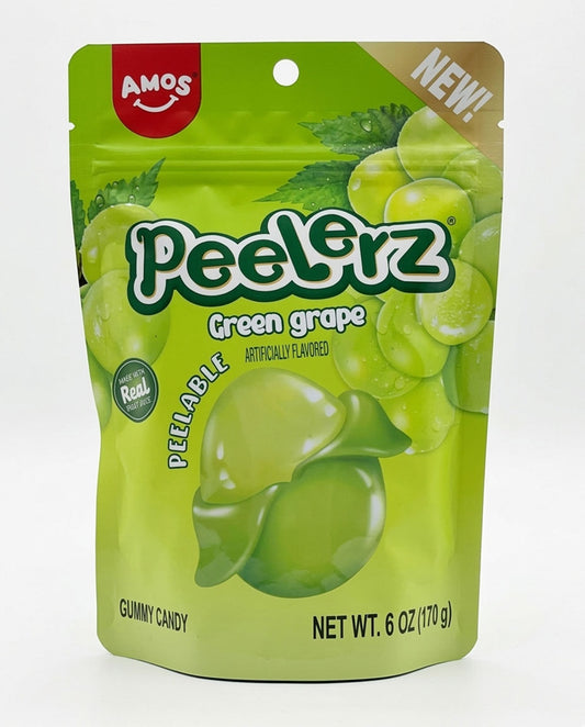 Amos Peelerz Gomitas Uva verde Pelables 170 g